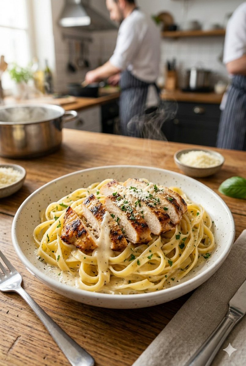 Culinari31's tweet image. Homemade Chicken Alfredo with rich sauce culinarirecipes.com #DinnerIdeas