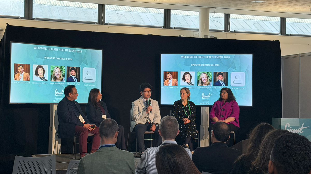 GIANT_health's tweet image. Thank you, Annie Hunningher for joining us at #GIANT2025 for “Present State: Undergoing and Performing Operations in 2025.”
Your insights on theatre culture, teamwork and improving #PatientOutcomes brought real depth to the conversation.
Looking forward to see you at #GIANT2026🙌