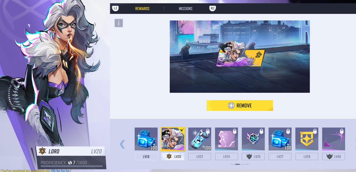 LobaHardy's tweet image. Lord Black Cat achieved 💜💎 #MarvelRivals #BlackCat