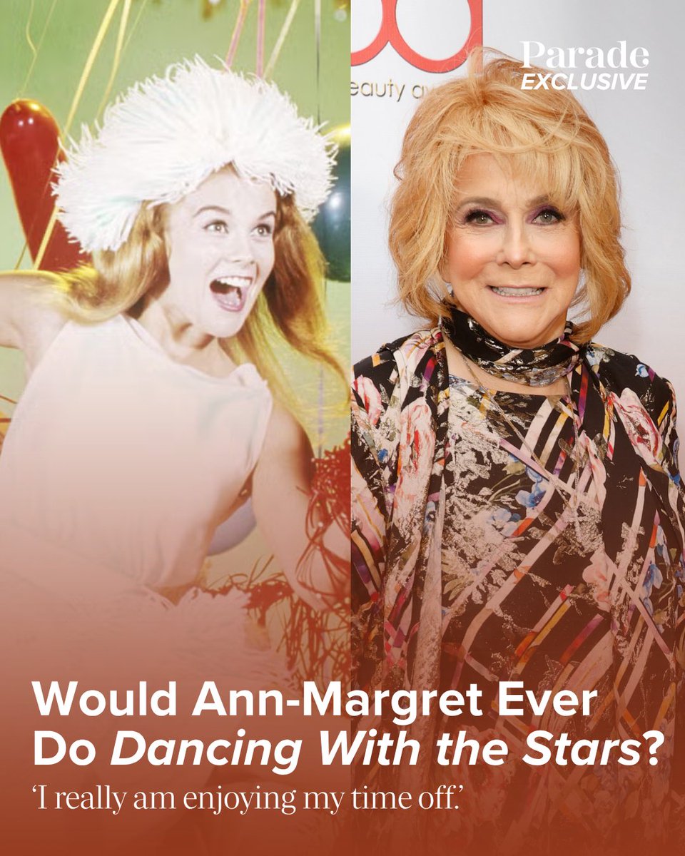 ParadeMagazine's tweet image. Ann-Margret told us that she loves to watch #DWTS and shares her feeling of competing on the show herself!

Check out more from our exclusive interview at the link below.
parade.com/news/ann-margr…

#AnnMargret