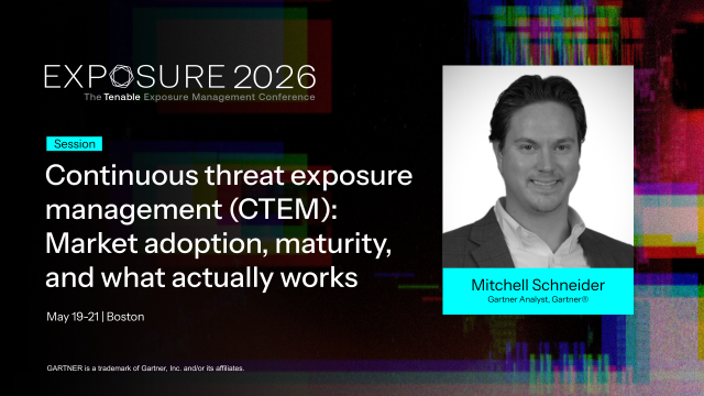 Trej0Jass's tweet image. Continuous threat exposure management (CTEM) is emerging as the operating model for modern #cybersecurity, but adoption remains uneven. At #EXPOSURE26, Gartner® Analyst Mitchell Schneider will discuss what it takes to bridge the gap between theory and... ow.ly/jOJl106xqYz