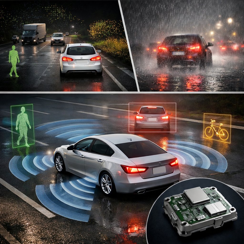 RadialCuriosity's tweet photo. Automotive radar is no longer just an ADAS safety feature.

It is becoming a much more important perception layer for real autonomy — especially where the real world gets messy. https://t.co/9HBrk8QCVK