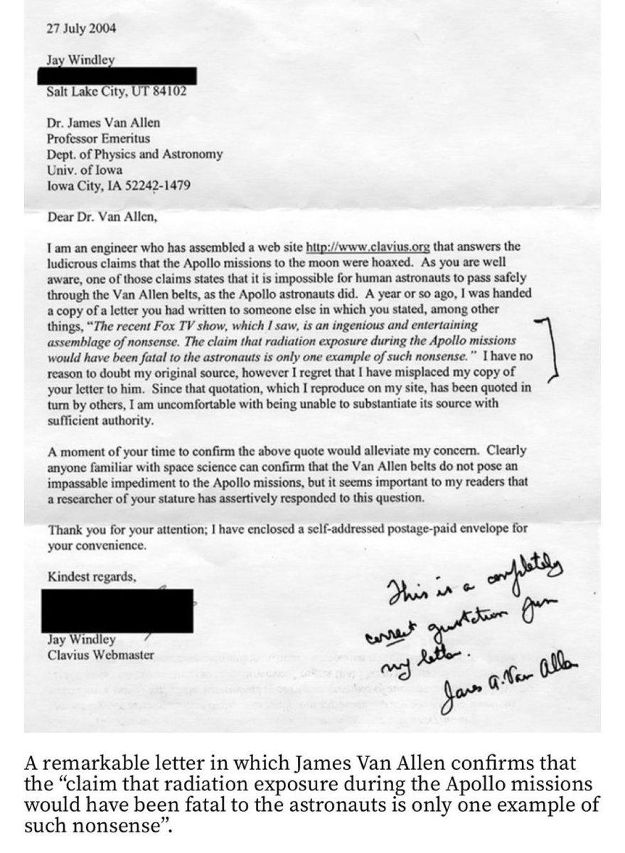 natalieknowlto's tweet photo. @RickArmstrong11 Really? Really?? From Dr Van Allen himself…Stop the lies….. https://t.co/qE1V55ZPZd