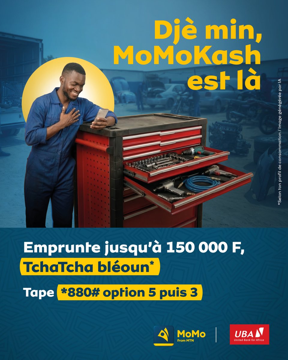 *880# option 5 puis 3
Et tu fais ta demande tranquillement.
Tu es autonome maintenant.
#MTNMoMo #MoMoKash #15AnsDeProgres