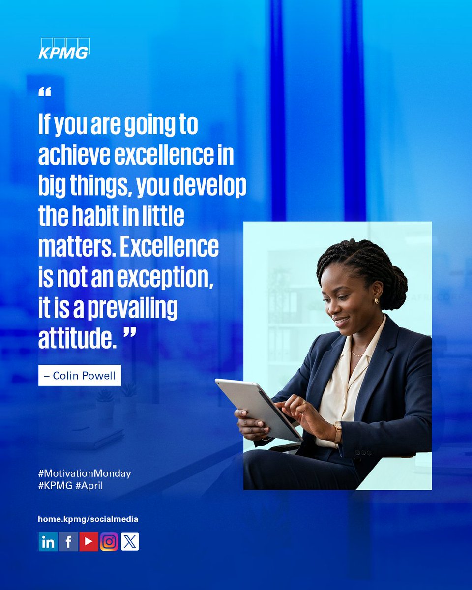 KPMG_NG's tweet image. #MotivationMonday 
#KPMG