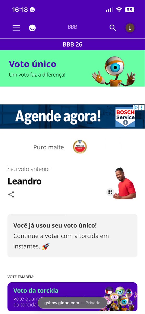 luuhgio's tweet photo. #foraleandro #BBB26 BORAAAAAA TIME https://t.co/36nvWGelBJ