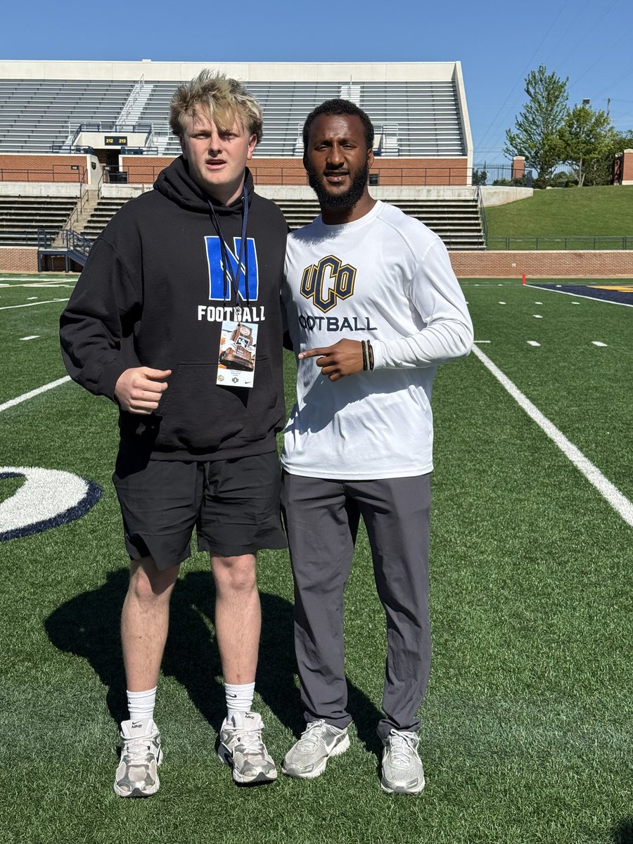 PrestonScag21's tweet image. Had a great time at the UCO Junior day Yesterday. Thank you for having me @Coachkamlang @Coach_Swanson1 @AdamDorrel @CoachTruelove @bobradshaw15 @NewcastleFTBL @_CodyNix_