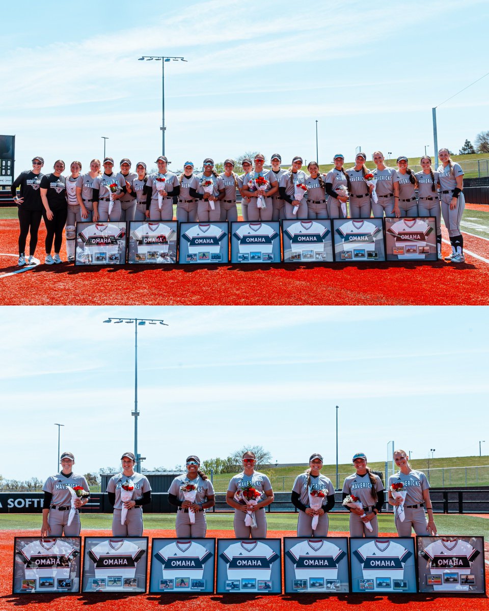 OmahaSB's tweet photo. Our senior class, the most decorated in Division I program history 🫡

#ForThe402 https://t.co/J4zrHjasiR