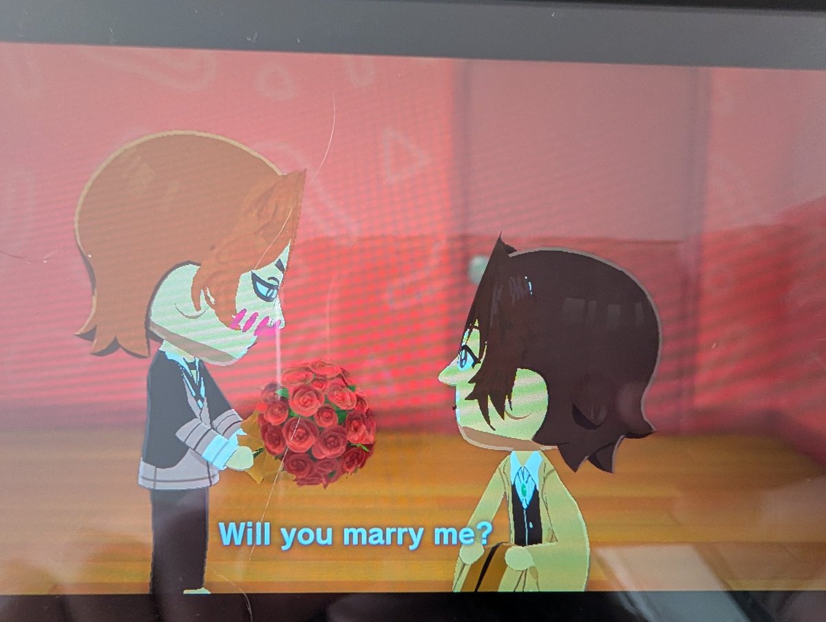 anonymouslyAJ19's tweet photo. I've only had the game a day and they're already married 🥂 https://t.co/Ym5sDUh9C7