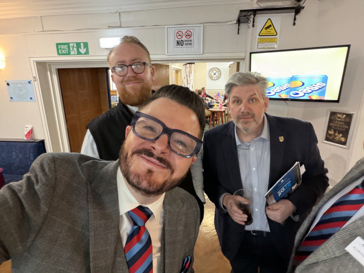 swaincomms's tweet photo. Loved filming at the University Scheme Conference for Solomon Live at the stunning Cardiff Masonic Hall 

I may have also solved my next glasses dilemma thanks to Assistant Grand Master John Thompson, who let me try his on. 

Do you think they suit me? 🤣
@UGLE_GrandLodge https://t.co/mBI0tAW1Zm
