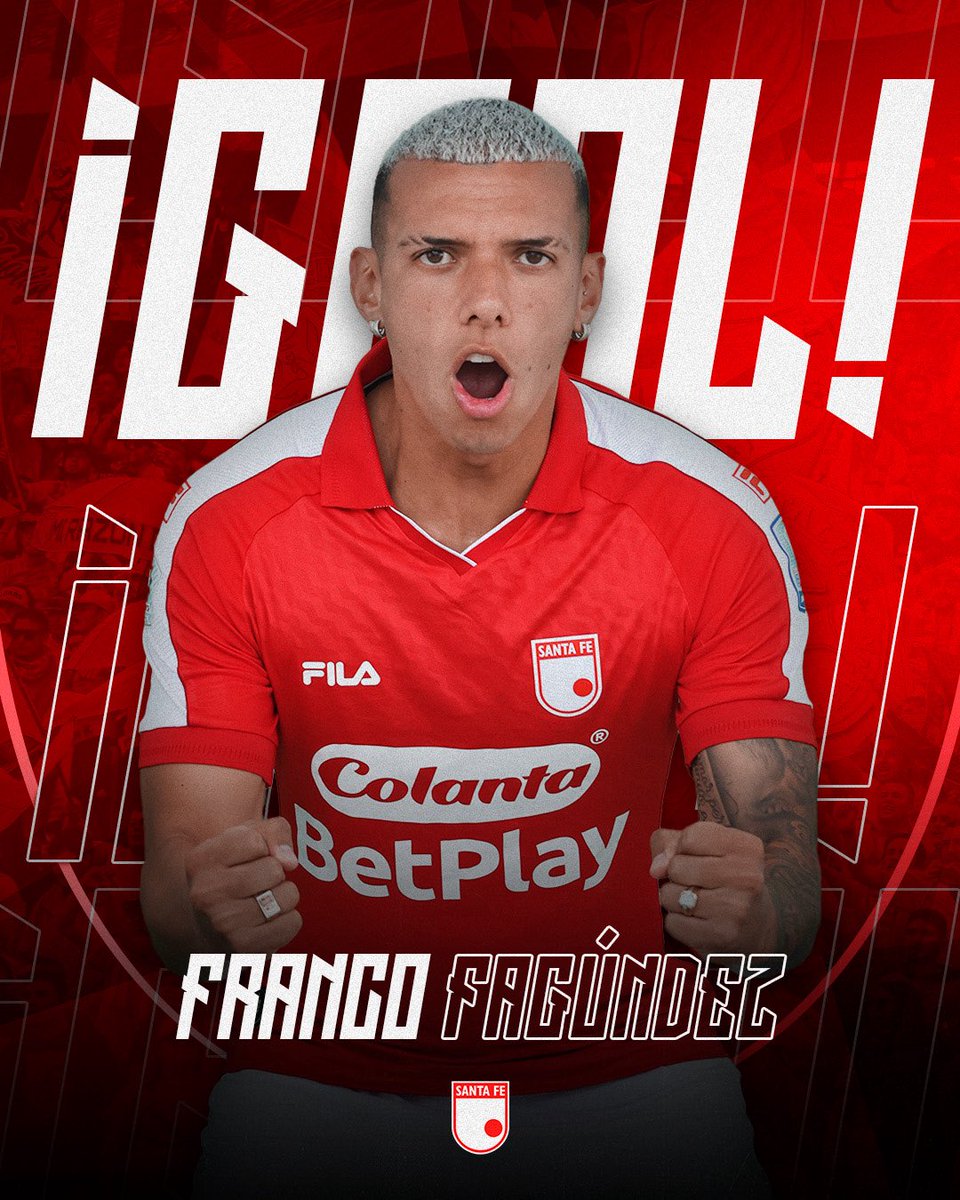 SantaFe's tweet photo. ⏱️21’ Francooooooo 🇺🇾🦁

Santa Fe 2-0 Cúcuta 

#VamosSantaFe 🇮🇩 https://t.co/Z3ISLqIkuq