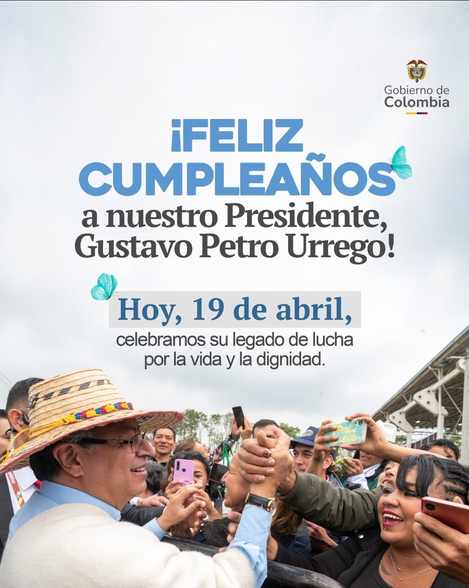 Rauldelgado58's tweet photo. Muchos años más de vida Presidente @petrogustavo , la paz y la democracia de Colpmbia, así lo necesitan. https://t.co/vqj24P1BBe