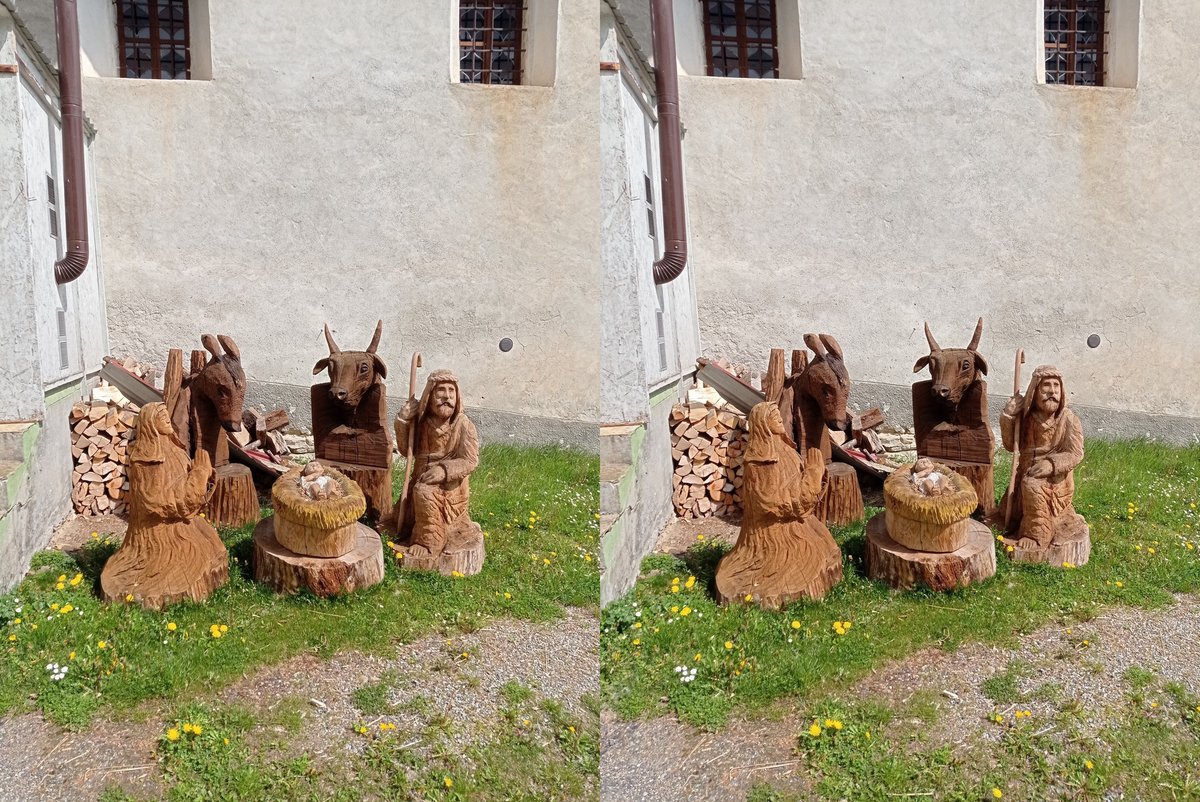 luca_bergamasco's tweet photo. It's always Christmas somewhere. #StereoscopicSunday #3D #stereoscopic #parallelview | #crossview #NativityScene https://t.co/DVWJprXLcK
