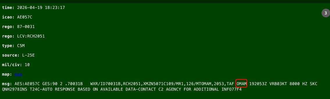 hey_itsmyturn's tweet image. #USAF 🇺🇸  C-5M Galaxy heavy lifter from #Israel 🇮🇱  (Presumably Hatzerim AB) en route Ad Dhafra AB, #UAE 🇦🇪 
(ACARS H.T @thebaldgeek)