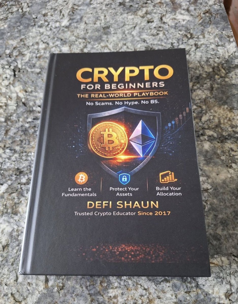 Huge thank you to everyone grabbing a copy of my book — hard copies are officially landing!

If you’re looking for a real beginner-friendly guide to crypto, this is it.

Get your copy below⬇️⬇️

Built to give you the tools to actually understand the space.

Appreciate all the