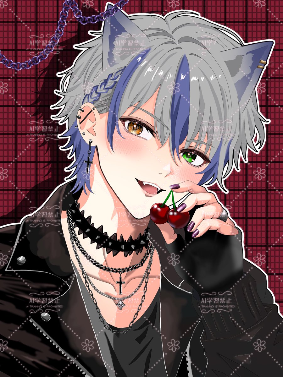 nyo3_'s tweet photo. 🍒×⛓️

男の子モデル様ありがとうございます🎀

編み込み差分がいいですね︎👍🏻 ̖́-

1人目
（ #k0ch1_iriam ） 様✨️

2人目
（ #EaTi07 ） 様✨️ https://t.co/3dO0v6PeGK