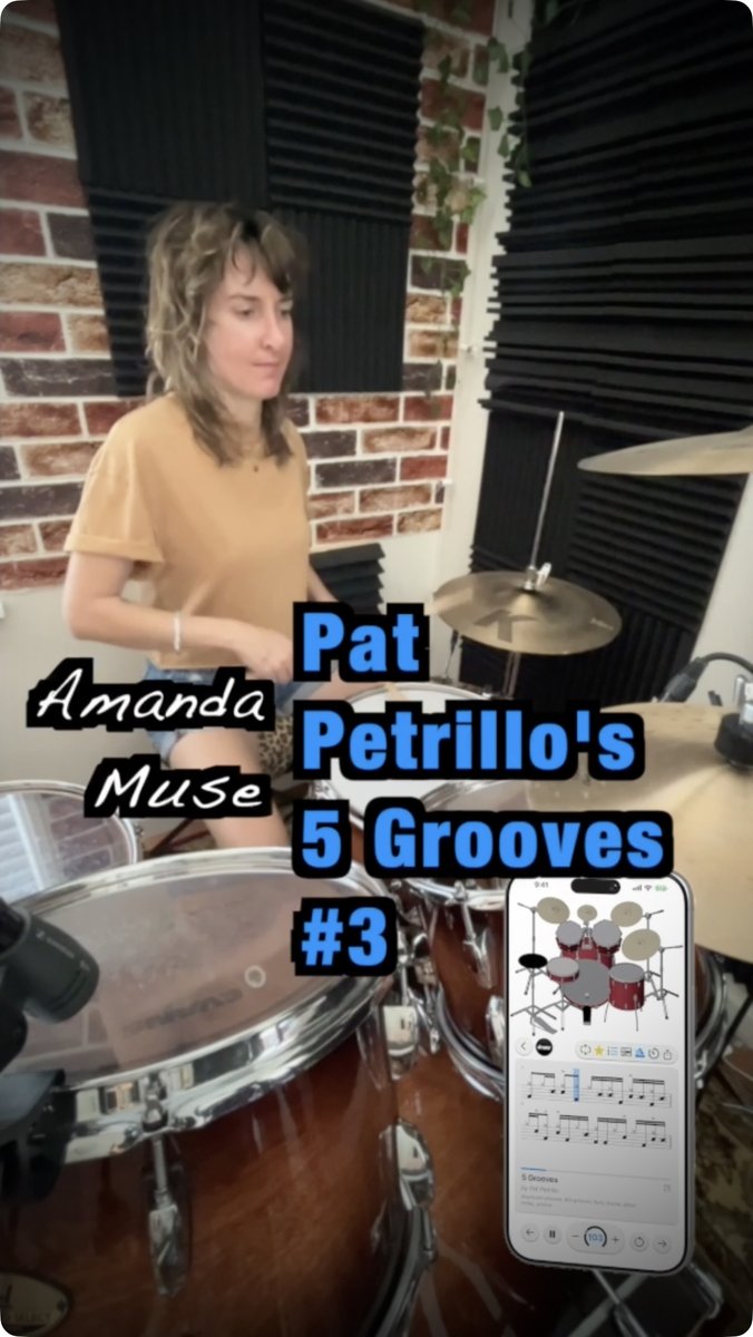 drumrapp's tweet image. 🥁 Pat Petrillo's 5 Grooves #3 with Amanda Muse
 
#drumset #learndrums #drumgrooves