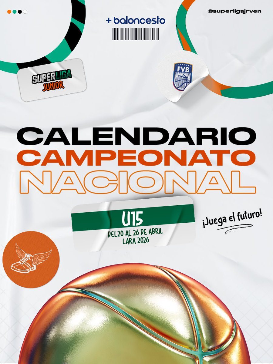 superligajrven's tweet photo. 📆 Calendario: fase eliminatoria del Nacional U15 2026 🏆. 

#JuegaElFuturo https://t.co/qILc82oM5O