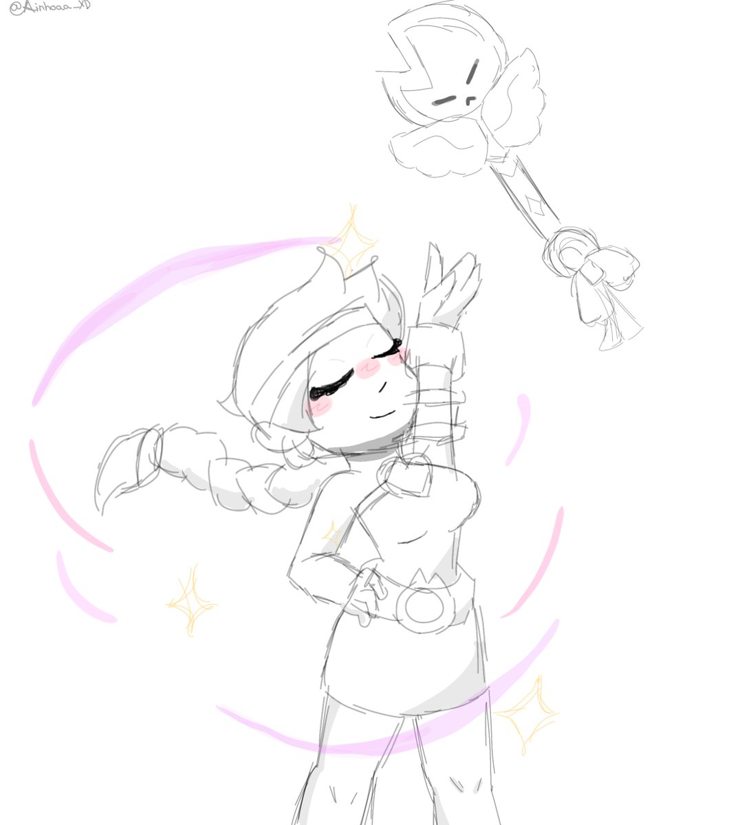 Ainhoaa_XD's tweet image. Another Amber WIP! 💗🔥
#Amber #BrawlStar #WIP #NewSkin