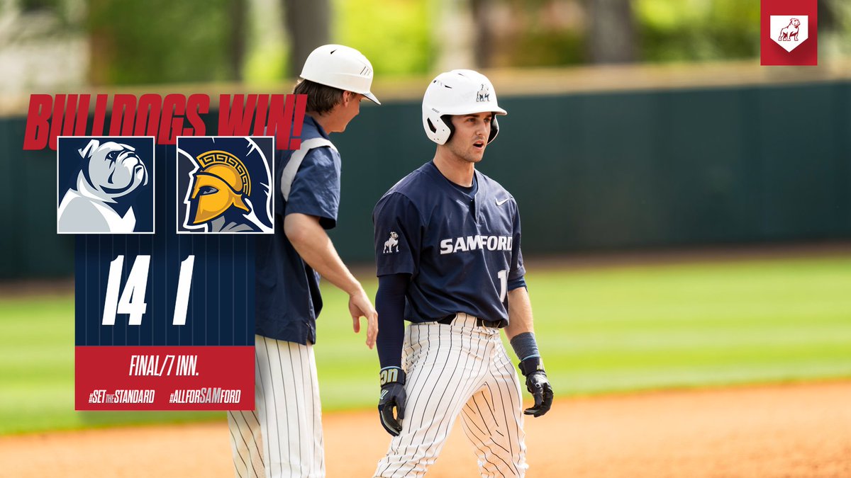 Bulldogs win to complete the sweep!!! 🧹

#SetTheStandard | #AllForSAMford