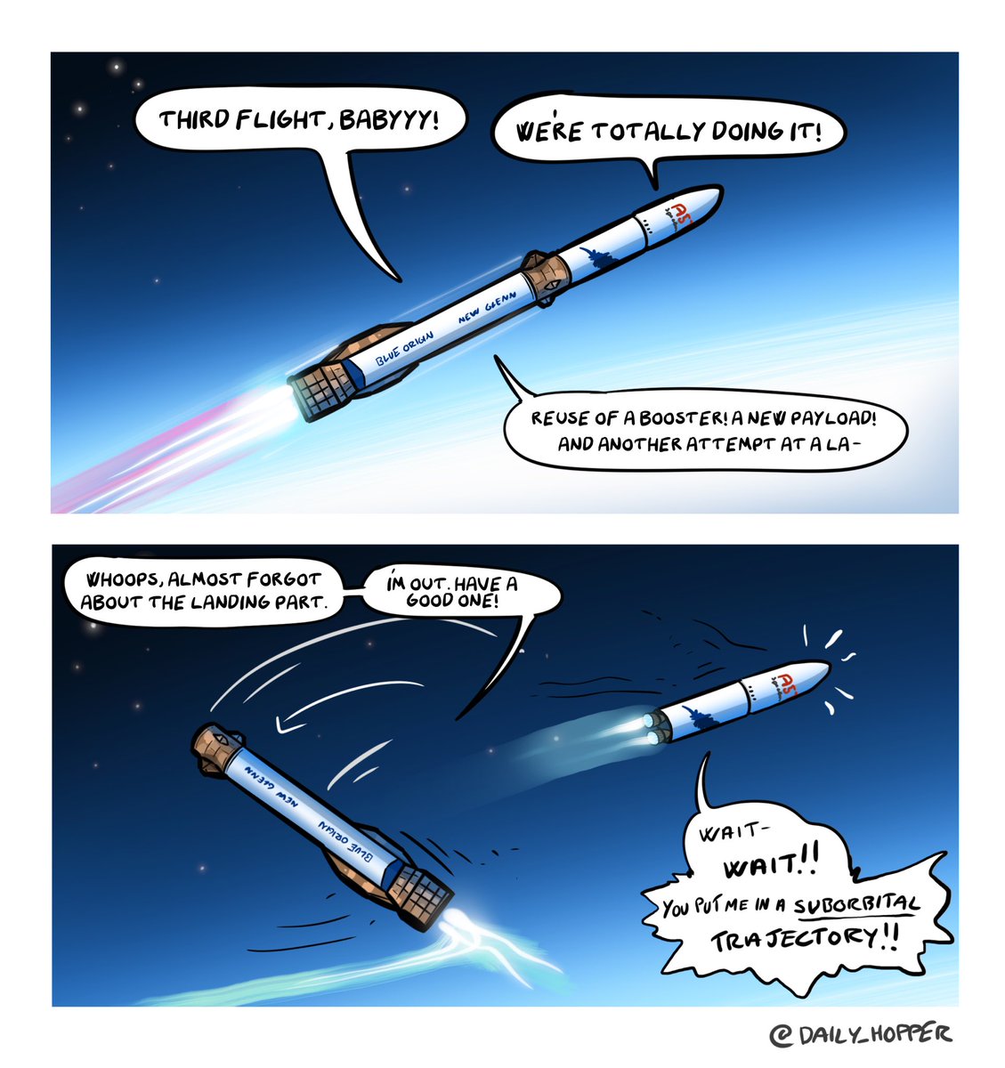 daily_hopper's tweet image. Low rider

#blueorigin #newglenn #space