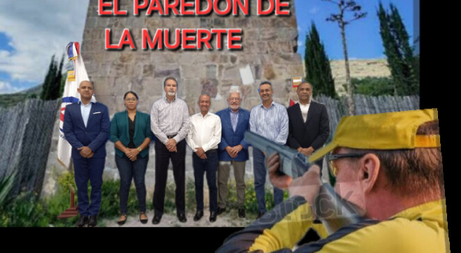 He ahi a los culpables de nuestra tragedia futbolistica
Cargos imputados
1- Fútbolicidio contra 11 millones de dominican@s 
2- Matar la esperanza de miles de jugadores y dirigentes.
3- Asesinar el presupuesto de las asociaciones 
Que se entreguen ya!
Le sale paredón de la muerte