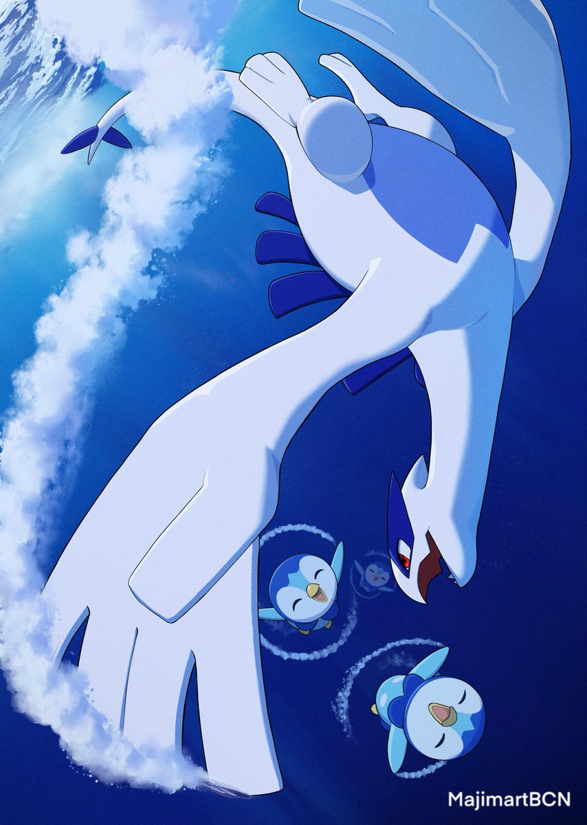MajimartBCN's tweet photo. Lugia! #Pokémon #fanart https://t.co/OZRaAP3NNy