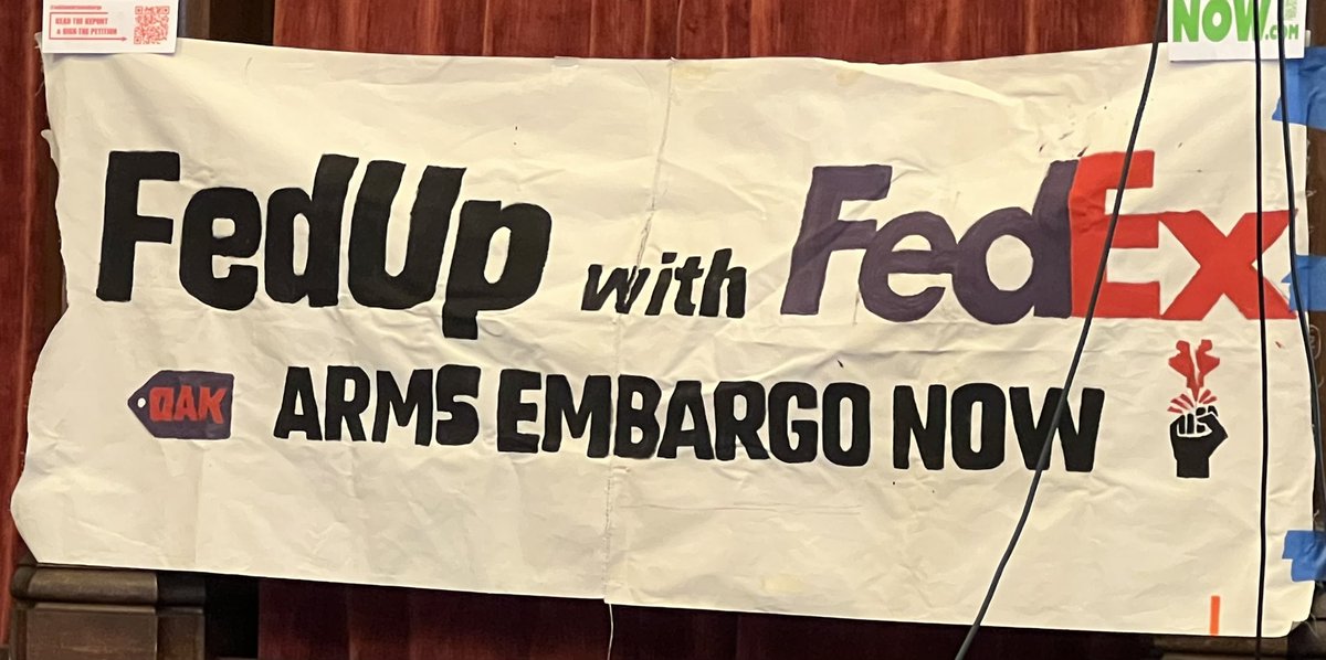 Vetipie's tweet image. Boycott #FedEx the union busters, who ship military cargo out of Oakland  Airport  #OAK to genocidal Israel. #BDS