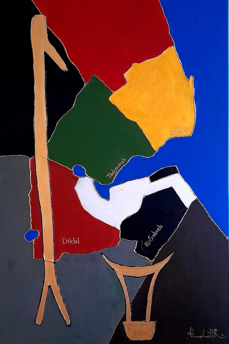 Abdulwahab_you's tweet photo. This artwork reflects Somali culture, particularly represented through the artistic depiction of the Djiboutian map. It is available for purchase; anyone interested should contact via direct message.
Acrylic painting,
Abstract painting,
24×36 inches
For sale.
@IsmailOguelleh
 @omar_hadi
 @A_Kamil_Mohamed
 @AmbDoualeh