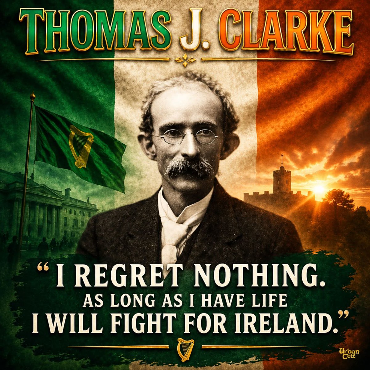 ThisIsIreland3's tweet image. Thomas J. Clarke, both in 1858 to Irish parents, was one of the key figures behind the Easter Rising, a man whose entire life was defined by his unwavering commitment to Irish freedom 🇮🇪🇮🇪

📸 Urban Celt

#Ireland #History #Irish