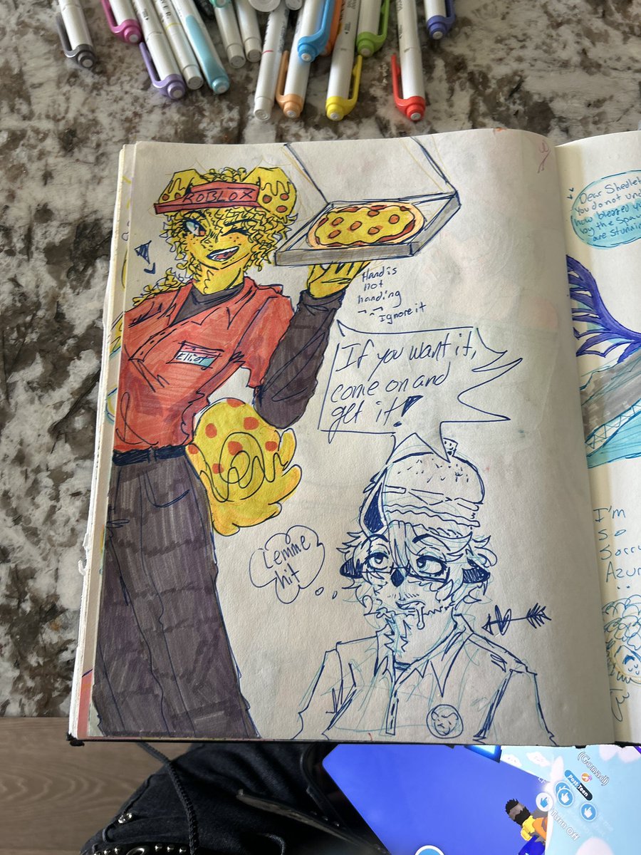 foxjonahtwy's tweet photo. Lots of art (thread) #chickenspawn #forsaken #pizzaburger https://t.co/6TgHiIgU1I