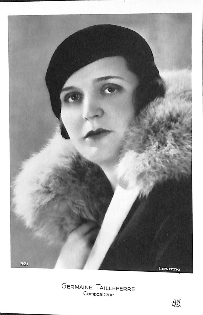 holocaust_music's tweet image. French composer Germaine Tailleferre (born #OTD 1892) was the only female composers in Les Six. At the outbreak of WWII, she was forced to leave most of her scores in Grasse to escape across Spain to Portugal and finally to Philadelphia.
en.wikipedia.org/wiki/Germaine_…