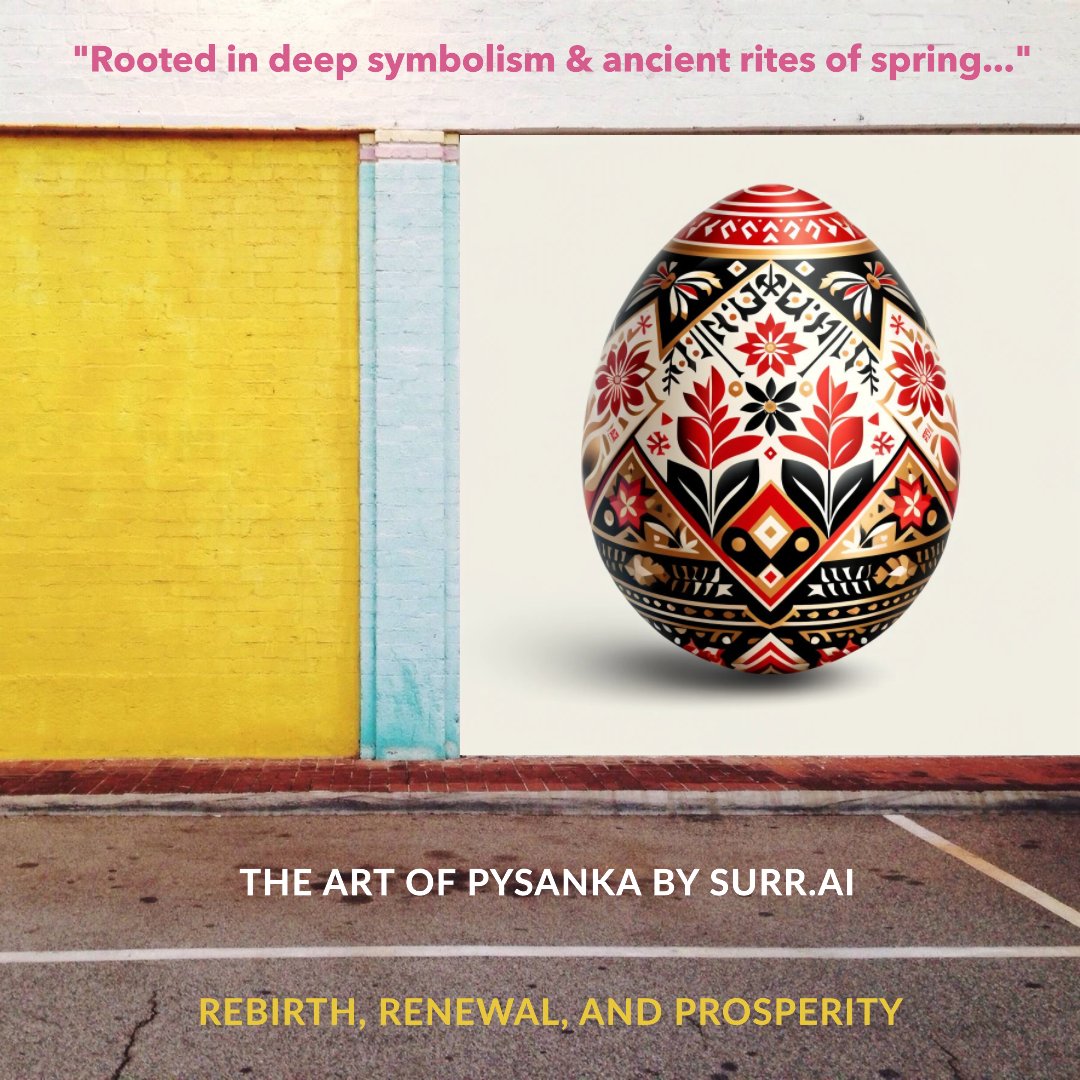 SurRNFTs's tweet image. 🥚✨ #Pysanka #1 by SurR.Ai is now live on rarible.com/SurR_Ai! A digital tribute to the ancient, intricately decorated Slavic egg art - symbolizing rebirth, renewal, &amp;amp; prosperity 🌸 #Easter 💎  bit.ly/3Ri1RQW