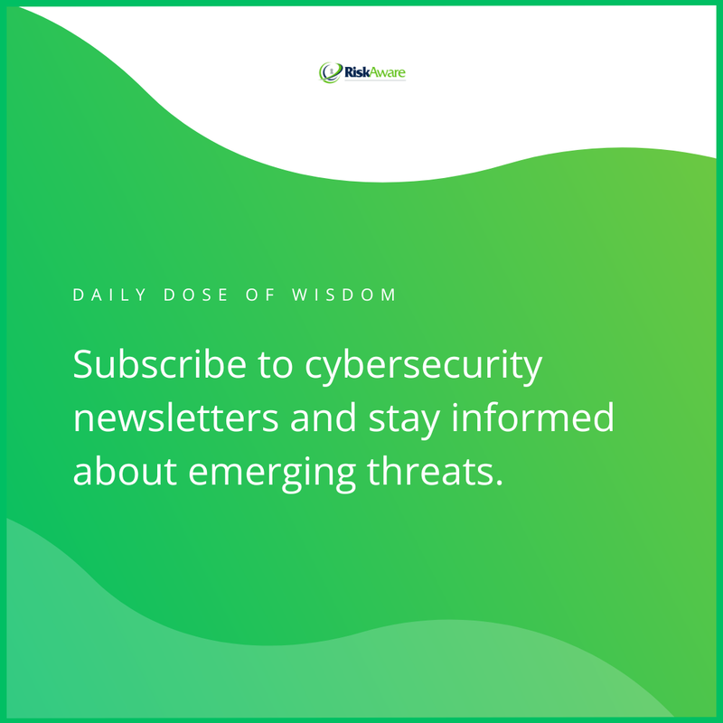 riskawareco's tweet image. The threat landscape evolves constantly—staying informed helps you anticipate and prepare for new attack methods. 📰 

RiskAware's newsletter delivers weekly cybersecurity insights, threat intelligence, and practical guidance straight to your inbox. 

#CyberSecurity #Newsletter