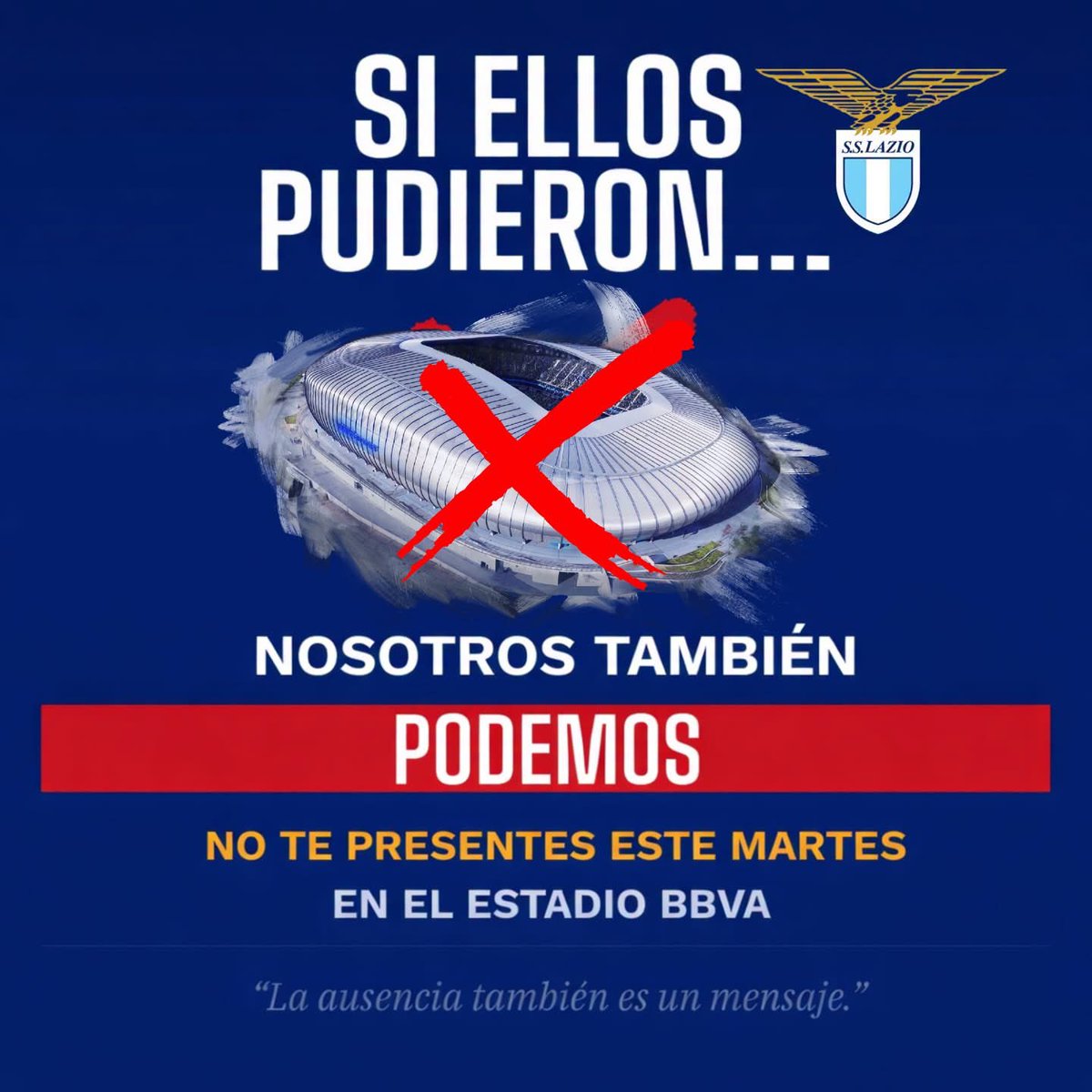 Si eres de <a href="/Rayados/">Rayados</a>  debes hacer esto como la Lazio