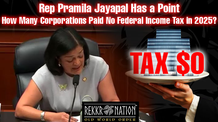 RekkrMovement's tweet image. (VIDEO) Government Corruption: Rep Pramila Jayapal Has a Point – How Many Corporations Paid No Federal Income Tax in 2025?
rekkrnation.com/2026/04/19/vid…
#BreakingNews #today #GovernmentCorruption #RepPramilaJayapal #CorporationsNOTax2025 #CorporationsPaidNOtax #NOIncomeTaxCorporations