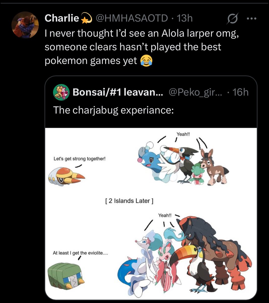 Bonsai/#1 leavanny fan tweet media