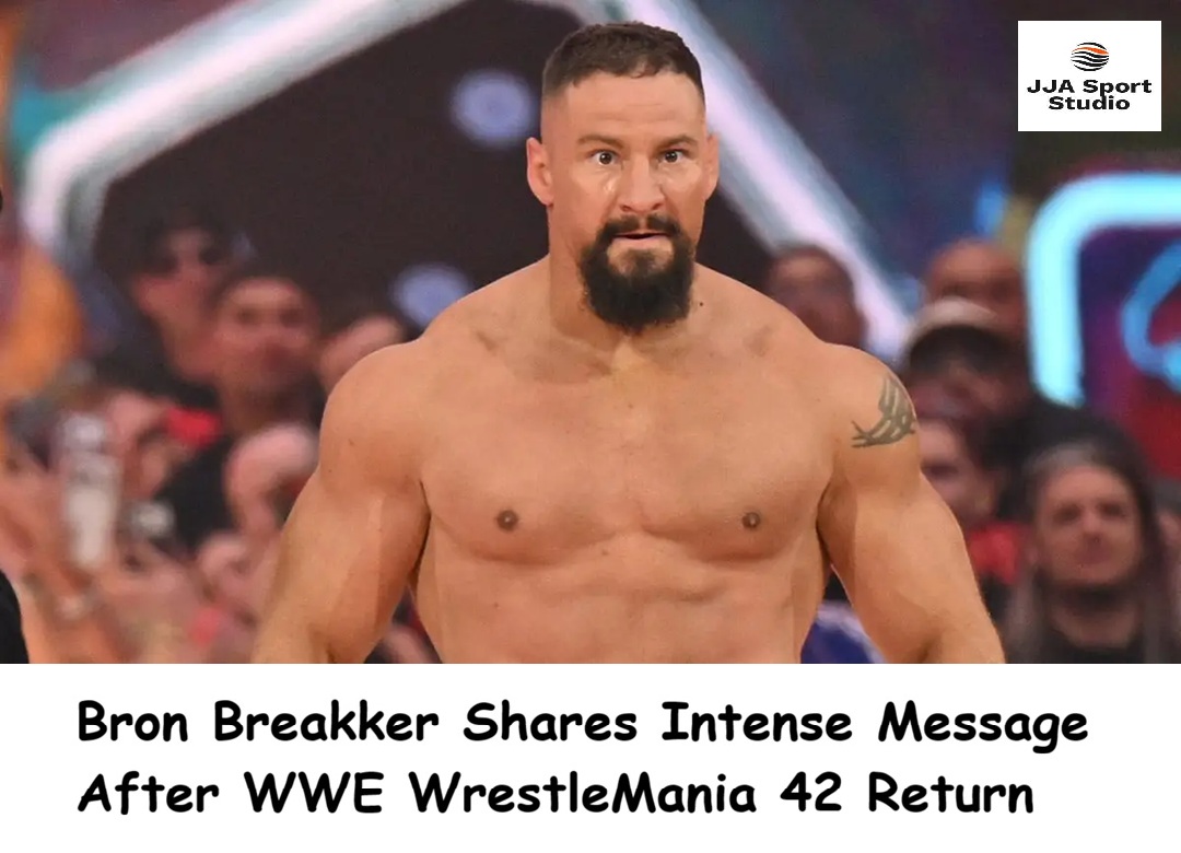 jjasportstudio's tweet image. #WWE #WrestleMania #BronBreakker 
Bron Breakker has shared an intense message on social media following his return at WWE WrestleMania 42 Saturday.
After almost three months on the shelf due to a hernia, Bron Breakker made his return to WWE television during Seth Rollins vs.
