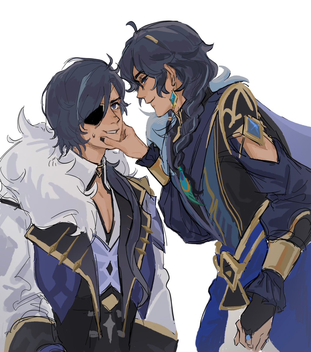 3550547239mhr's tweet image. 我向画师约的稿件。
#kaeya #Selfcest