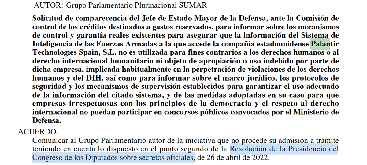 jgbblack's tweet image. Palantir a Espanya, secret oficial i contractes a dit sense publicitat, i zero explicacions.