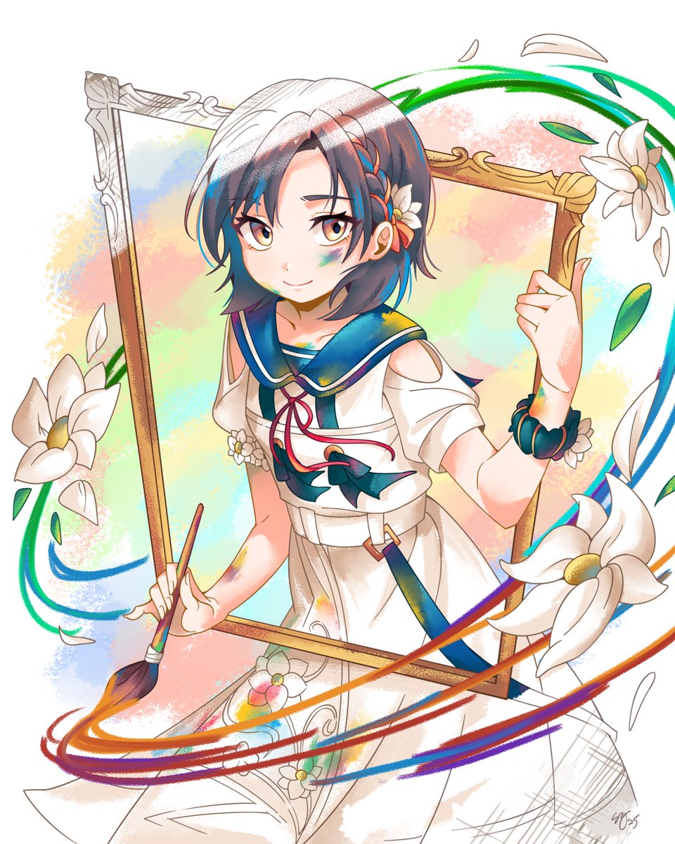 tabbycatpaws's tweet image. Some Ena fanart I've done over the months~
#prsk_fa #東雲絵名 #illustration