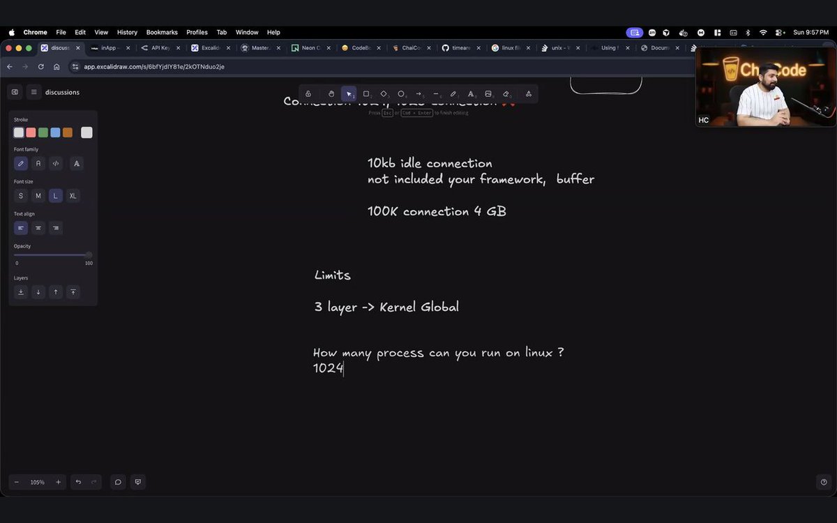 Shriyansh_0210's tweet image. WebSockets finally clicked today ⚡

Persistent connection &amp;gt; repeated HTTP calls
Built a real-time chat app with Socket.io
implemented OIDC auth flow

Backend is starting to feel “alive” now.

#WebSockets #Backend #NodeJS #SystemDesign #chaicode
