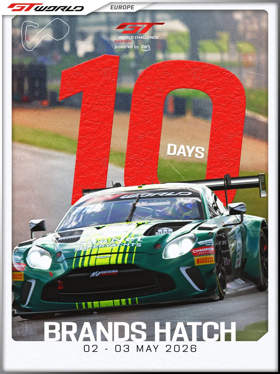 GTWorldChEu's tweet image. The countdown is almost over! 🔥🇬🇧

Click the link in the bio and secure your tickets, NOW! 🔗

#GTWorld | #GT3 #Motorsport