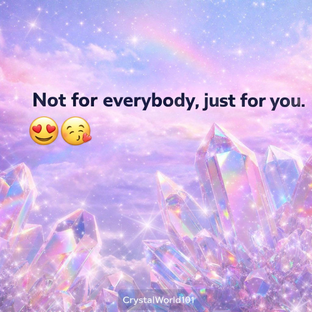 Crystalzone101's tweet photo. I don’t move like that with everyone…
only when it feel right, only when it’s real 💫
#CrystalWorld101 #NotForEverybody #JustForYou #SoftEnergy #RealVibesOnly #IntentionalLove #DifferentVibes #ChosenOneEnergy #PrettyMood #ViralVibes https://t.co/jHw5p3EsSd