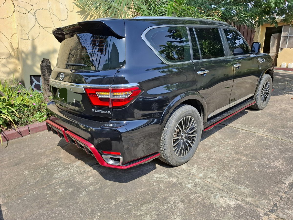 WATCHA243's tweet photo. Contact 0999 430 977 ( Appel et whatsapp)

VENTE D'UNE NISSAN PATROL NISMO PLATINUM

Full options 
Frigo 
Toit ouvrant 
Intérieur cuir 
Plaque BQ/01
V8 Essence 
3 Banquettes 
4 Écran tactile 
Automatique 4×4
Caméra 360° AV/AR et latérale 

🛑 PRIX : $29.000 

#acsabusiness #NISSAN #nissanpatrol #patrol #kinshasa #platinum #deals