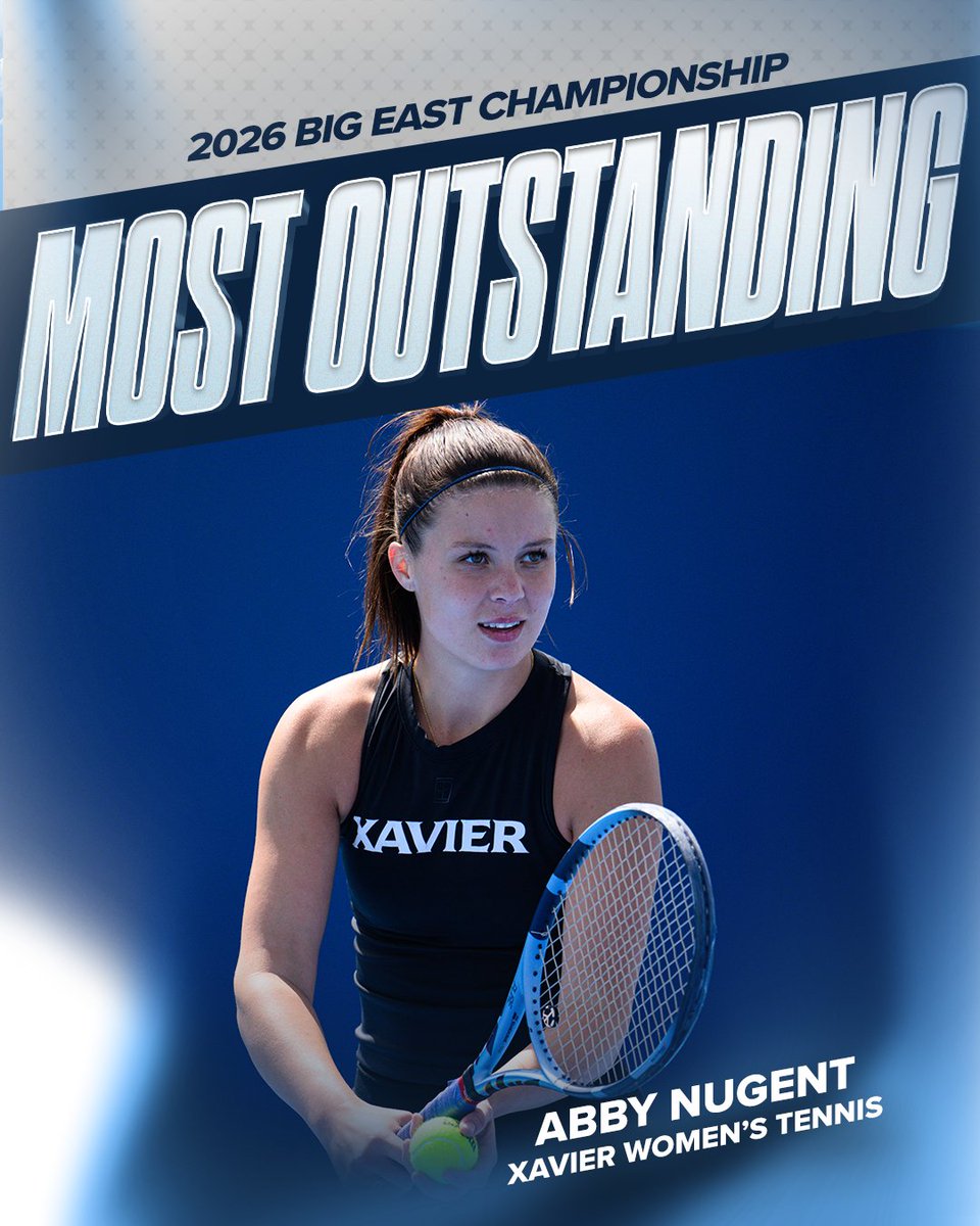 XavierWTEN's tweet photo. Abby Nugent earns @BIGEAST Championship Most Outstanding Player honors! https://t.co/3yE2gJXJJD