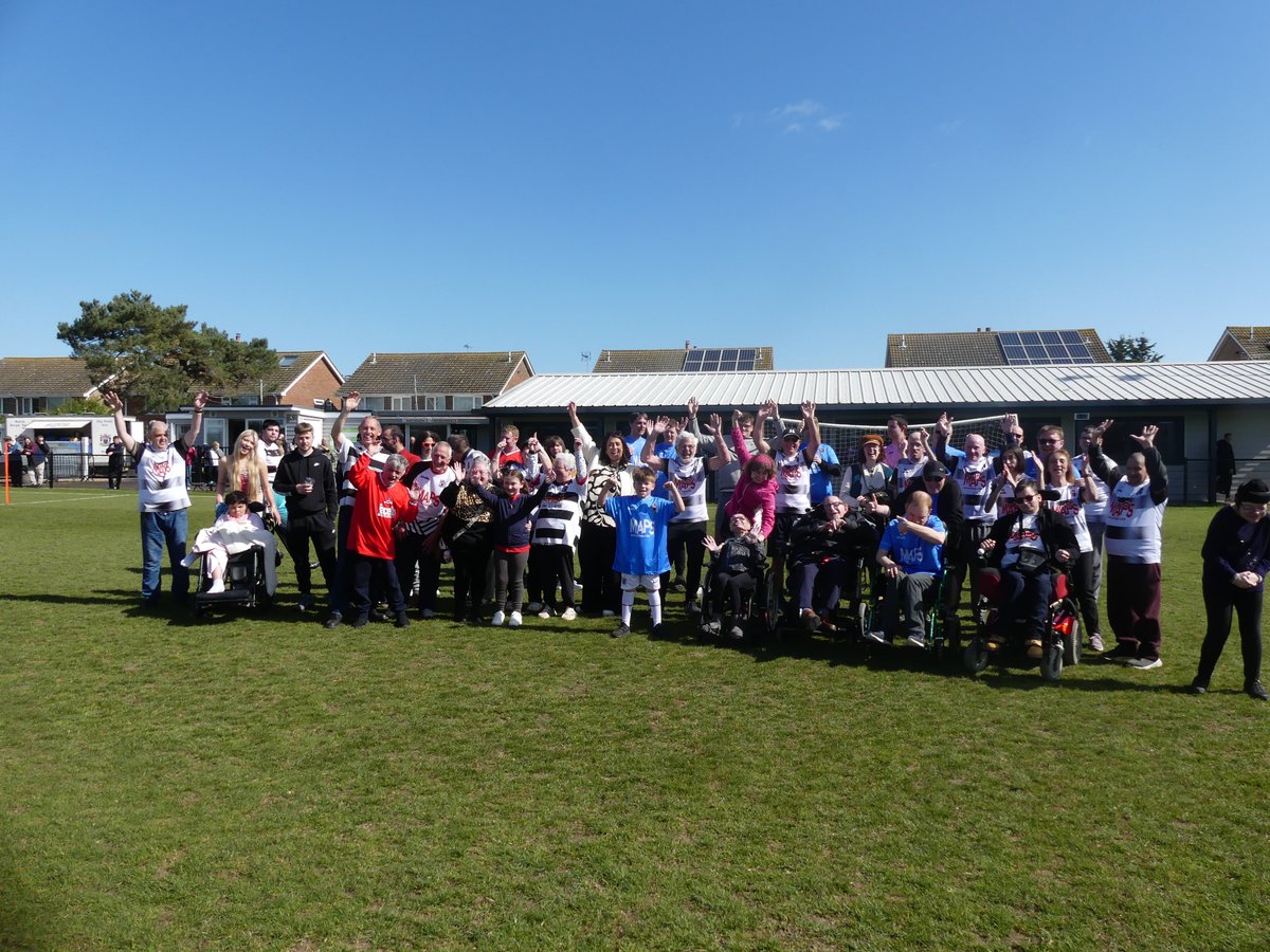 Rachelspurgeon's tweet photo. What a brilliant Community day yesterday @DealTownFC starting off with @maps61 Disability game. Everyone had a great day and took over three stands for the 1st Team game against @JerseyBullsFC https://t.co/cuclzud2Dy