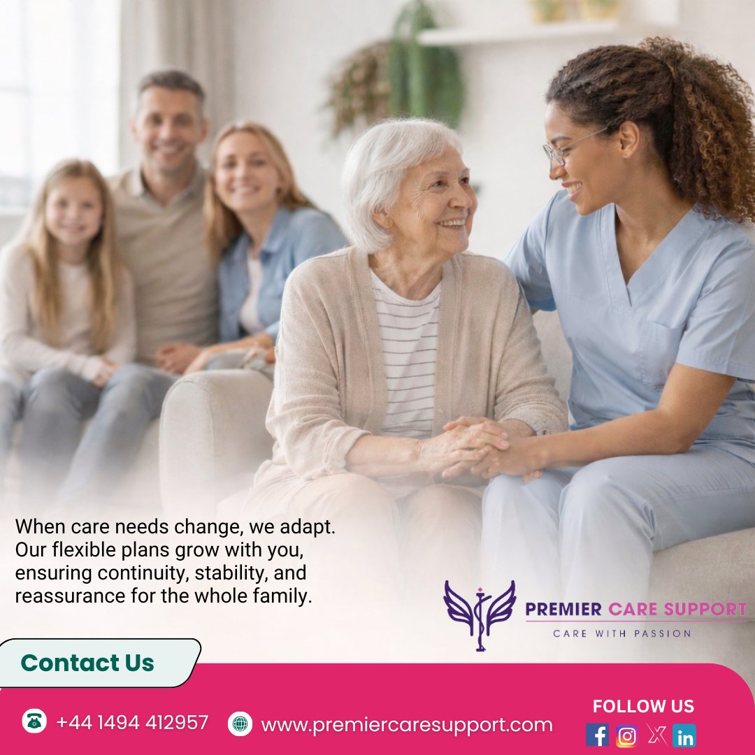 premiercare_'s tweet photo. When care needs change, we adapt. Our flexible plans grow with you, ensuring continuity, stability, and reassurance for the whole family.

Contact Us:
🌐 https://t.co/Bz18JRonQw
📞 +44 1494 412957
📧 info@premiercaresupport.com

#FamilyCare #FlexiblePlans #Continuity #Stability https://t.co/KGaVRXC0CO