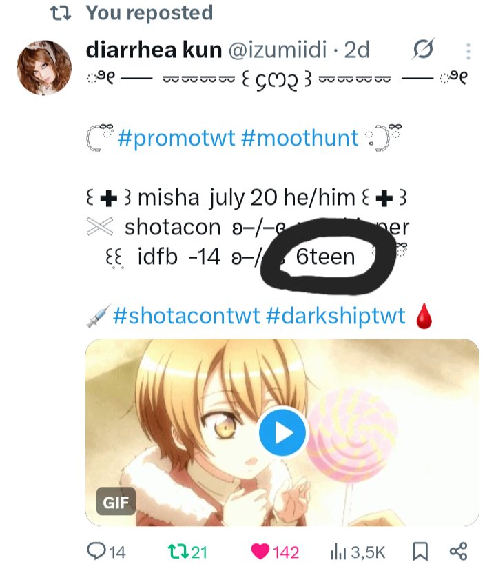 diarrhea kun tweet media