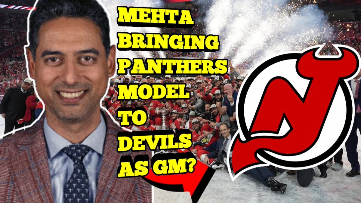 TSkatedown's tweet photo. Video 📹 on Will NJ Devils New GM Sunny Mehta Bring Florida Panthers Model to NJ? Subscribe to the YouTube channel.
#njdevils 
#newjerseydevils 
#floridapanthers
VIDEO WITH LINK BELOW:
https://t.co/tyd8MQTN4Z https://t.co/JT4KRRSxoO